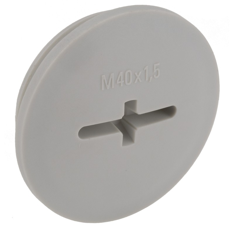 10 pcs - Lapp Blanking Plug, M40, Fibreglass Nylon, 46mm Diameter, Threaded