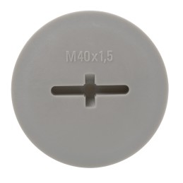 10 pcs - Lapp Blanking Plug, M40, Fibreglass Nylon, 46mm Diameter, Threaded