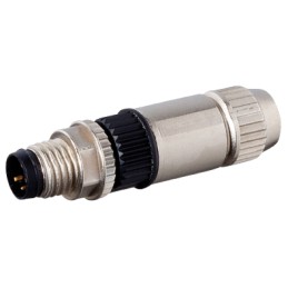 1 pcs - Murrelektronik Circular Connector, 4 Contacts, Cable Mount, M8 Connector, Plug, Female, IP67, 7000 Series