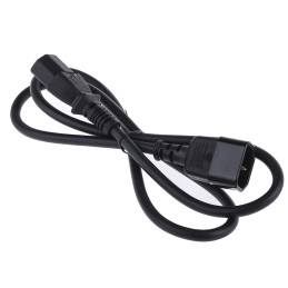 1 pcs - RS PRO IEC C13 Socket to IEC C14 Plug Power Cord, 1m