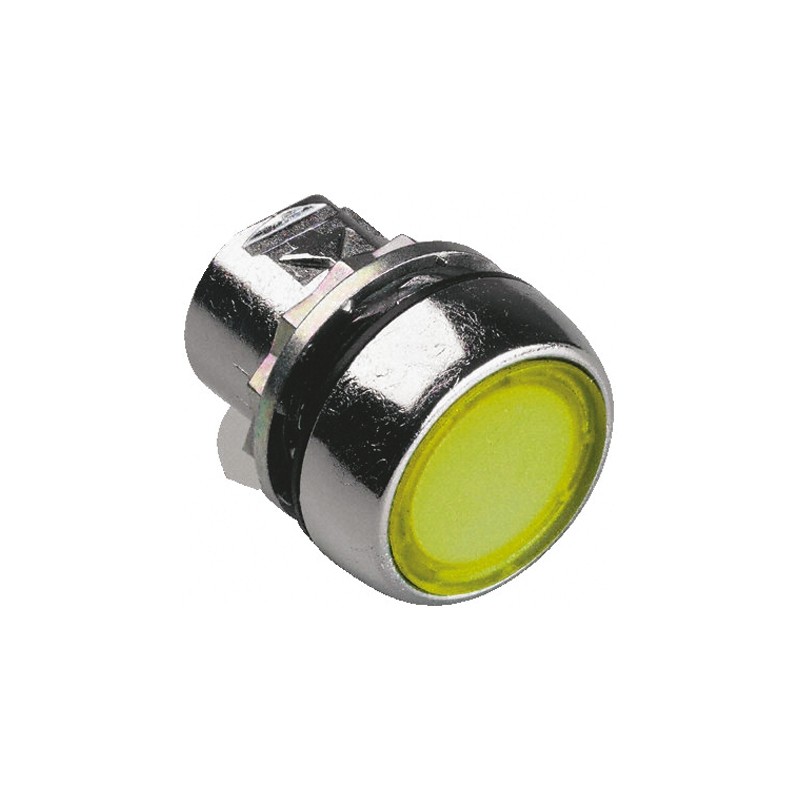 1 pcs - Allen Bradley 800F Series Yellow Illuminated Momentary Push Button Head, 22mm Cutout, IP65