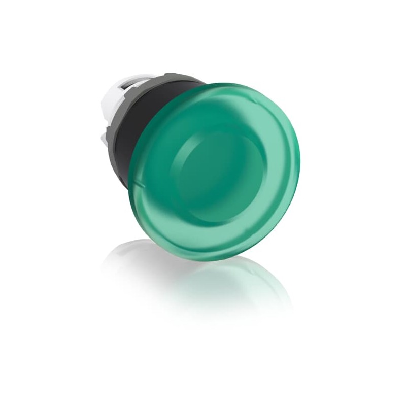 1 pcs - ABB Modular Series Green Momentary Push Button Head, 40mm Cutout
