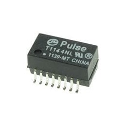 1 pcs : T1144NLT - Audio Transformers / Signal Transformers SMD T1/CEPT/ISDN-Pri 1000uH 2Ohms 2-Port