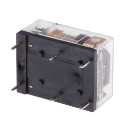 1 pcs - Omron PCB Mount Power Relay, 12V dc Coil, 8A Switching Current, SPDT