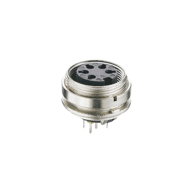 1 pcs - Lumberg, KGR 4 Pole M16 Din Socket, DIN EN 60529, 5A, 250 V ac IP40, Female, Panel Mount