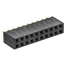 1 pcs - Samtec SSW Series Straight Through Hole Mount PCB Socket, 20-Contact, 2-Row, 2.54mm Pitch, Solder Termination