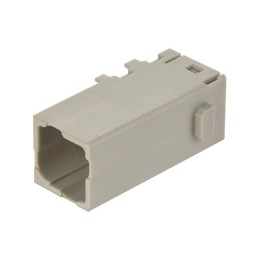 1 pcs - HARTING Crimp Connector Cube, 4 Way, 16A, Male, Han-Modular, Han-Domino, Cable Mount, 400 V