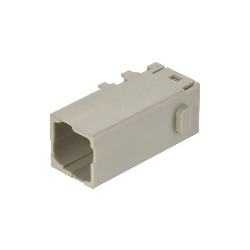 1 pcs - HARTING Crimp Connector Cube, 4 Way, 16A, Male, Han-Modular, Han-Domino, Cable Mount, 400 V