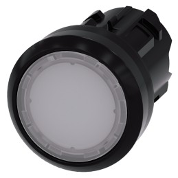 1 pcs - Siemens SIRIUS ACT Series White Illuminated Momentary Push Button Head, 22mm Cutout, IP66, IP67, IP69K