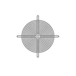 1 pcs : 109-619E - Fan Filters & Accessories 160mm Fan Finger Guard, Inlet/Outlet, Silver