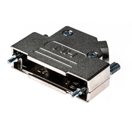 1 pcs - MH Connectors MHD45ZK Series Zinc Angled D Sub Backshell, 25 Way, Strain Relief