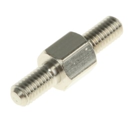 50 pcs - HARWIN Standoff, M3 Thread, 5mm Body, Brass, Male/Male