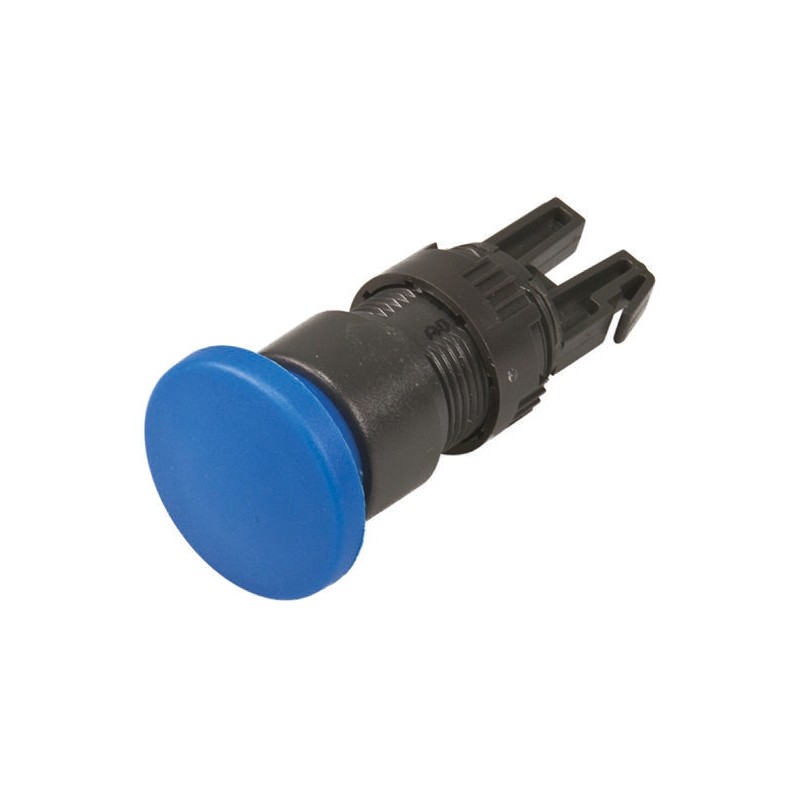 1 pcs - APEM Blue Momentary Push Button Head, IP65