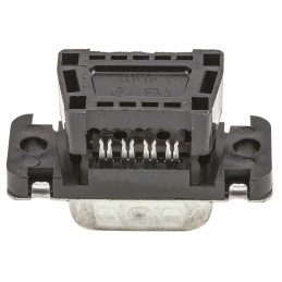 1 pcs - TE Connectivity Amplimite HDF-20 9 Way Right Angle Cable Mount D-sub Connector Plug, 2.76mm Pitch