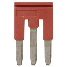 10 pcs - XW5S Short Bar for use with XW5G-P2.5-3 Grounding Terminal Block, XW5T-P2.5-3 Feed Through Terminal Block