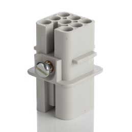 1 pcs - Epic Contact Heavy Duty Power Connector Insert, 10A, Female, H-D Series, 7 Contacts