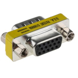 1 pcs - RS PRO D-sub Adapter Male 15 Way D-Sub to Female 15 Way D-Sub