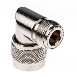 1 pcs - Cinch Connectors Female, Male N Connector, 50Ω, Right Angle Body