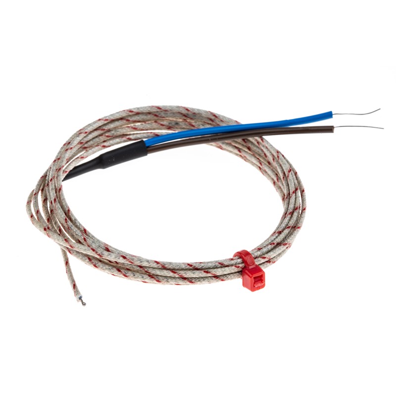 1 pcs - RS PRO Type K Thermocouple 2m Length, 1/0.3mm Diameter - +400°C