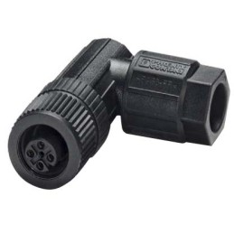 1 pcs - Phoenix Contact Circular Connector, 4 Contacts, Cable Mount, M12 Connector, Plug, Female, IP65, IP67, SACC Series