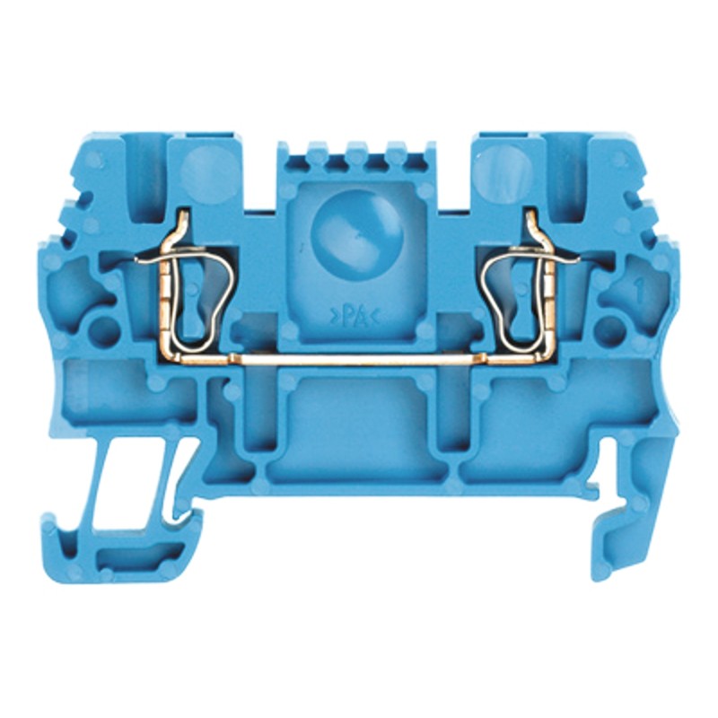10 pcs - Weidmuller Printers Series Blue Feed Through Terminal Block, 1.5mm², Single-Level, Clamp Termination