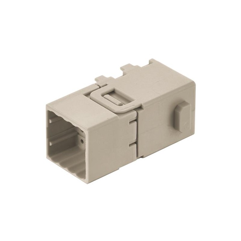 1 pcs - HARTING Crimp Connector Cube, 6 Way, 16A, Male, Han-Modular, Han-Domino, Cable Mount, 32 V