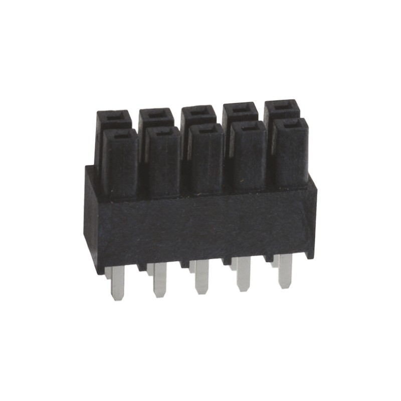 1 pcs - Samtec IPS1 Series Straight Through Hole Mount PCB Socket, 10-Contact, 2-Row, 2.54mm Pitch, Through Hole Termination