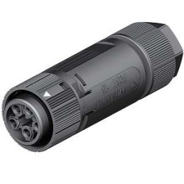 1 pcs - Wieland RST Mini Series Mini Connector, 5-Pole, Female, 1-Way, Cable Mount, 16A, IP66, IP68, IP69