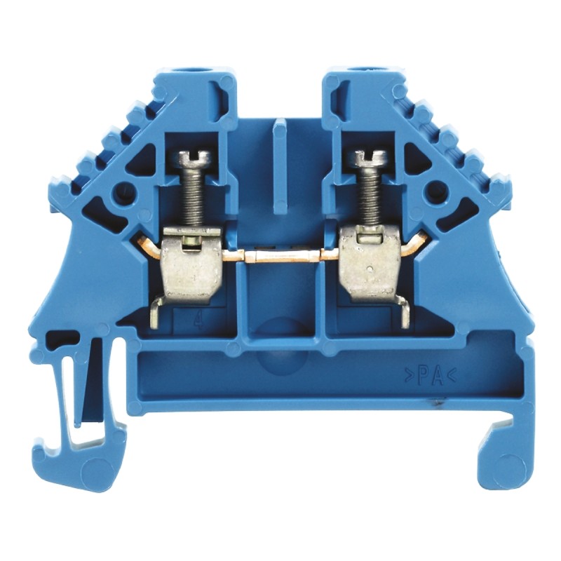 10 pcs - Weidmuller W Series Blue Feed Through Terminal Block, 2.5mm², Single-Level, Screw Termination