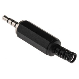 5 pcs - RS PRO Jack Connector 3.5 mm Cable Mount Composite Video Plug, 4Pole