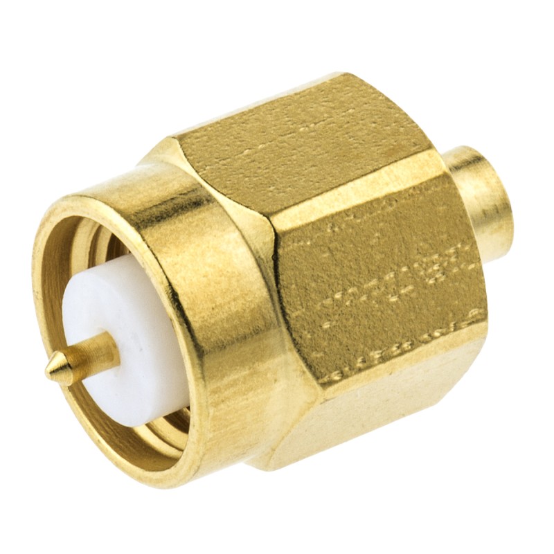 1 pcs - Radiall, Plug Cable Mount SMA Connector, 50Ω, Crimp Termination, Straight Body