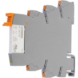 1 pcs - Phoenix Contact PLC-RPT- 24DC/ 1/ACT Series Interface Relay, DIN Rail Mount, 24V dc Coil, SPST, 1-Pole