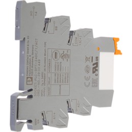 1 pcs - Phoenix Contact PLC-RPT- 24DC/ 1/ACT Series Interface Relay, DIN Rail Mount, 24V dc Coil, SPST, 1-Pole