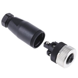 1 pcs - binder Circular Connector, 5 Contacts, Cable Mount, M12 Connector, Plug, Female, IP67, 713 Series