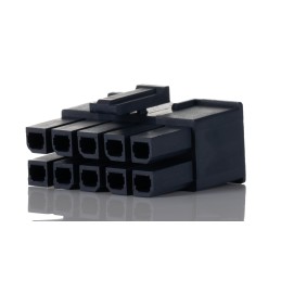 100 pcs - Molex, Mega-Fit Male Connector Housing, 5.7mm Pitch, 10 Way, 2 Row