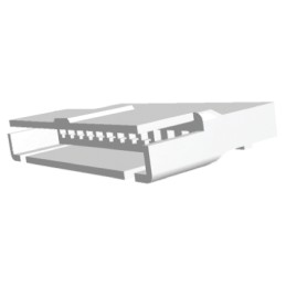 10 pcs - TE Connectivity, EI Male Connector Housing, 2.5mm Pitch, 12 Way, 1 Row