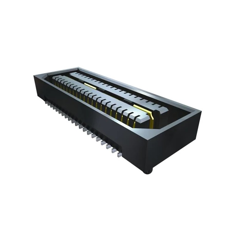 1 pcs - Samtec QSE Series Horizontal Edge Mount PCB Socket, 120-Contact, 2-Row, 0.8mm Pitch, Solder Termination