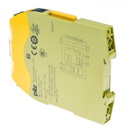 1 pcs - Pilz Single-Channel Emergency Stop, Safety Switch/Interlock Safety Relay, 24V dc, 2 Safety Contacts