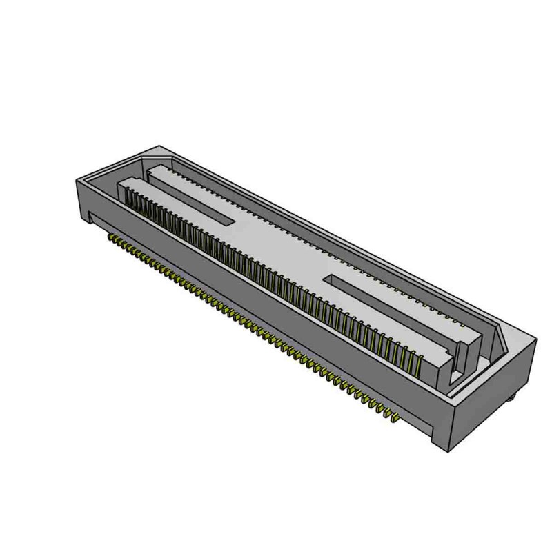 1 pcs - Samtec ASP Series Right Angle Surface Mount PCB Socket, 100-Contact, 2-Row, 0.5mm Pitch, Solder Termination