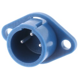 5 pcs - Hirose Circular Connector, 3 Contacts, Panel Mount, Socket, Male, RPC2 Series