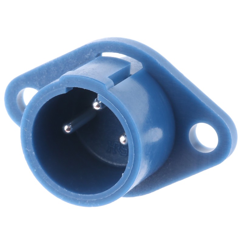 5 pcs - Hirose Circular Connector, 3 Contacts, Panel Mount, Socket, Male, RPC2 Series