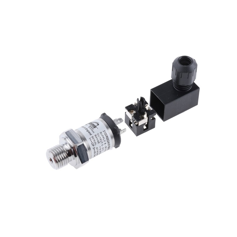 1 pcs - Gems Sensors Pressure Sensor, -1bar Min, 24bar Max, Voltage Output, Relative Reading