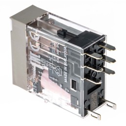 1 pcs - Omron Plug In Power Relay, 24V ac Coil, 5A Switching Current, DPDT