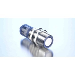 1 pcs - Microsonic MIC Series Ultrasonic Barrel-Style Ultrasonic Sensor, M30 x 1.5, 2000 mm Detection, PNP Output, 9 -