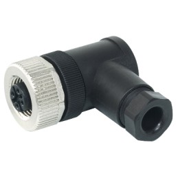 1 pcs - Murrelektronik Circular Connector, 4 Contacts, Cable Mount, M12 Connector, Socket, Male, IP67, 7000 Series
