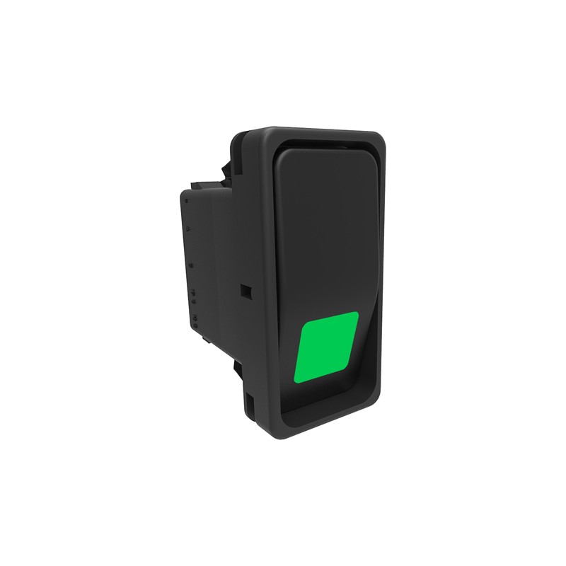 1 pcs - Carling Technologies Illuminated DPST, On-None-Off Rocker Switch Panel Mount