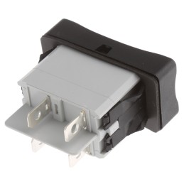 1 pcs - APEM DPST, On-Off Rocker Switch Panel Mount