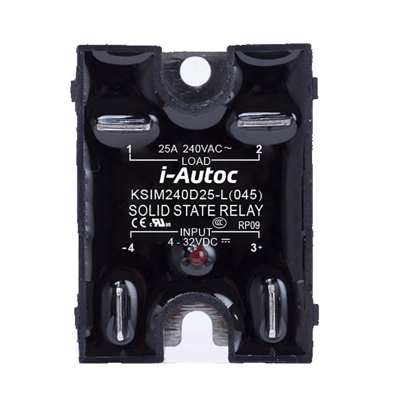 1 pcs - i-Autoc Solid State Relay, 10 A Load, Panel Mount, 280 V ac Load, 32 V dc Control