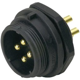 1 pcs - RS PRO Circular Connector, 3 Contacts, Panel Mount, Plug, Male, IP68