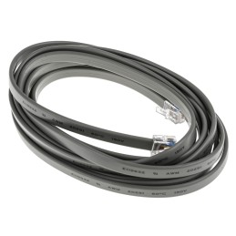 1 pcs - RS PRO Male RJ12 to Male RJ12 Telephone Extension Cable, Grey Sheath, 3m